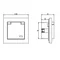 SONATA Splashproof grounded socket ecru, frameless, transparent lid