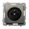 SONATA STAINLESS STEEL Single socket with grounding stainless steel