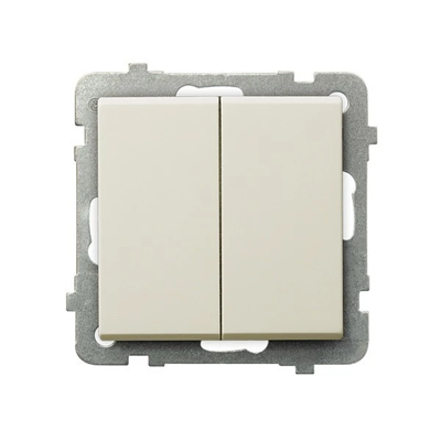 SONATA Stair switch + single-pole ecru, without frame