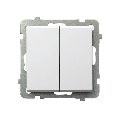 SONATA Stair switch + single-pole white, without frame