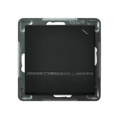 SONATA Stair switch with backlight black metallic, without frame