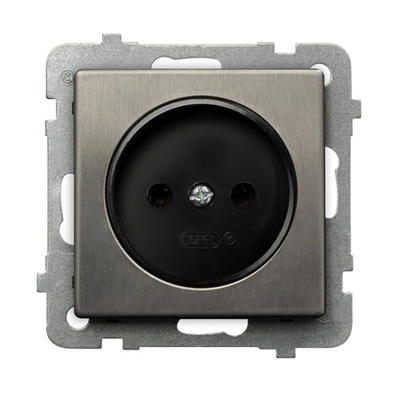 SONATA STAL INOX Gniazdo pojedyncze stal inox