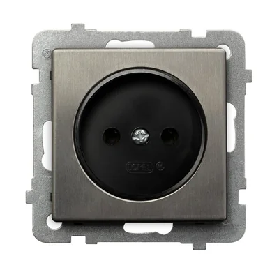 SONATA STAL INOX Gniazdo pojedyncze stal inox
