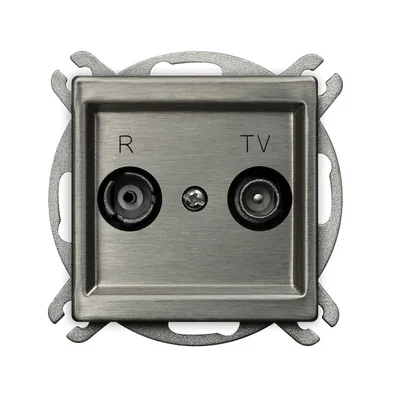SONATA STAL INOX Gniazdo RTV-SAT końcowe stal inox
