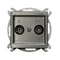SONATA STAL INOX Gniazdo RTV-SAT końcowe stal inox
