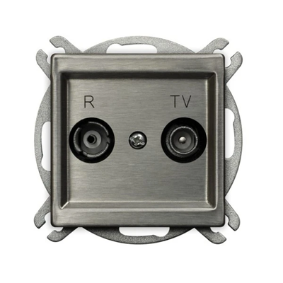 SONATA STEEL INOX Pass-through RTV socket ZAP-16 stainless steel