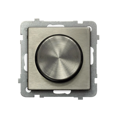 SONATA STEEL INOX Push-turn dimmer new silver