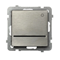 SONATA STEEL INOX Short-circuiting switch "light" stainless steel, without a frame