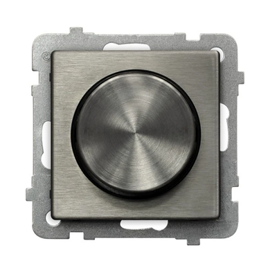 SONATA STEEL INOX Universal dimmer for incandescent, incandescent and LED loads