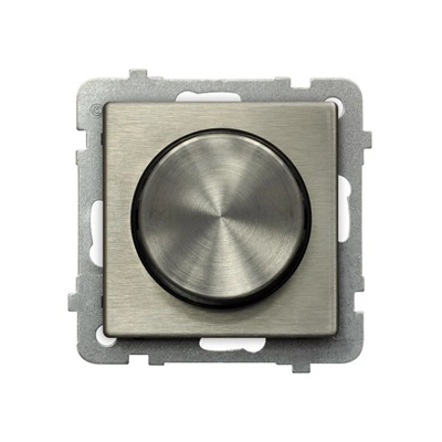 SONATA STEEL INOX Universal dimmer for incandescent, incandescent and LED loads