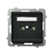 SONATA Telephone socket, double, parallel black metallic