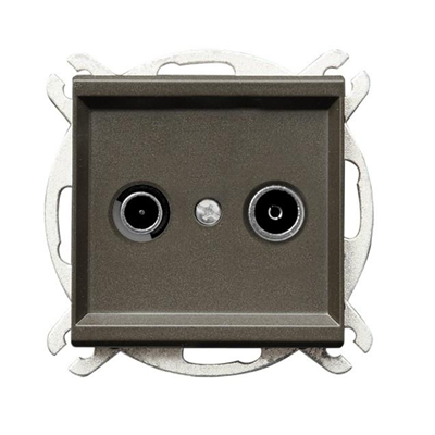 SONATA Terminal RTV socket ZAK-10 chocolate metal