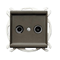 SONATA Terminal RTV socket ZAK-10 chocolate metal