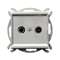 SONATA Terminal RTV socket ZAK-10 matt silver