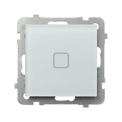 SONATA TOUCH Single-pole touch switch with backlight - white, frosted glass