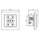 SONATA Triple EURO socket white