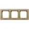 SONATA Triple frame for IP44 switches, champagne gold