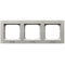 SONATA Triple frame for IP44 switches, matt silver