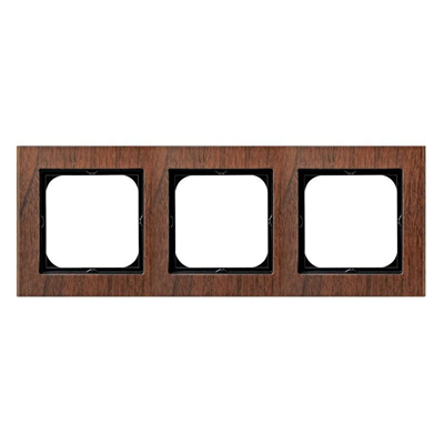 SONATA Triple frame walnut wood