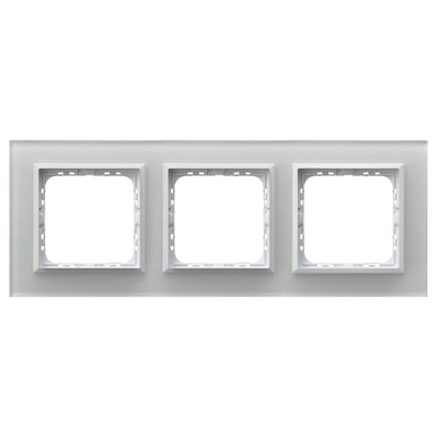 SONATA Triple white glass frame