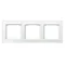 SONATA Triple white glass frame