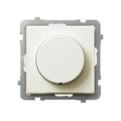 SONATA Universal dimmer for incandescent, incandescent and LED ecru loads