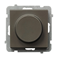 SONATA Universal dimmer for incandescent, incandescent and LED loads, chocolate metallic