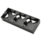 SONATA Wall-mounted triple junction box black metallic