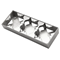 SONATA Wall-mounted triple junction box silver mat