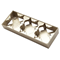 SONATA Wall-mounted triple wall box champagne gold