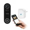 Sonnette vidéo sans fil LAYO avec caméra Full HD, Wi-Fi, IP65, batterie rechargeable, communication avec smartphone via l'application Tuya, récepteur réseau inclus, 60 sonneries
