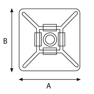 Soporte autoadhesivo HW-3ACB (20x20)