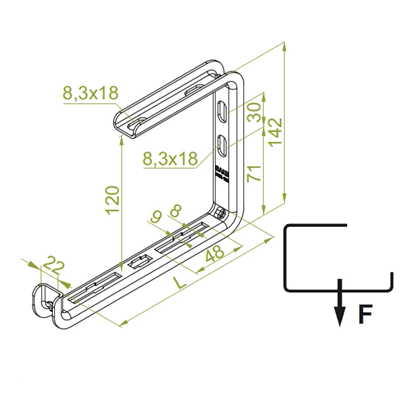 Soporte de pared y techo WSS100