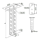 Soporte de techo, WPCE/WPCEO200N