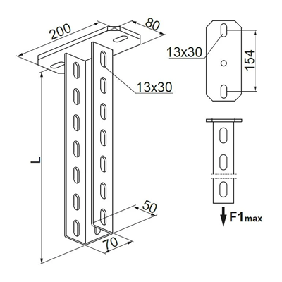 Soporte de techo, WPCE/WPCEO800N