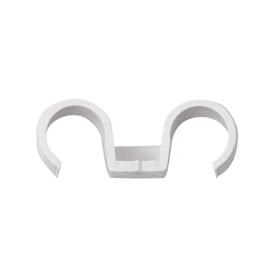 Soporte doble de plástico para instalación de tuberías de 16 mm, PA reforzado para suelo [OP 60]