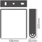 Soporte HB para luminaria LEDV 138