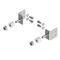 Soporte lateral UR-B para el montaje de placas PM-G con ajuste de profundidad (1 juego = 2 piezas)