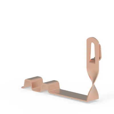 Soporte para azulejos con cerradura, cobre atornillado