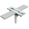 Soporte para plancha de cinta con tapón de expansión de 2 placas; B hasta 50 mm /OC/