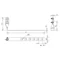 Soporte para tejas, giratorio, ajustable, con tornillo L=42 cm H=9,6 cm, galvanizado en caliente