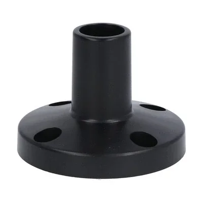 Soporte recto LTN50BP1, para montaje sobre superficie horizontal, fabricado en plástico, para columnas de Ø50 mm.