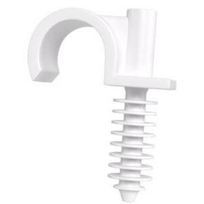 Soporte tipo anilla de montaje rápido, diámetro 20mm, blanco