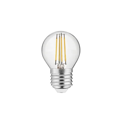Source lumineuse LED à filament, A-G, G45, 3000 K, E27, 2,0 W, AC 220-240 V, 360°, 200 lm, 22 mA