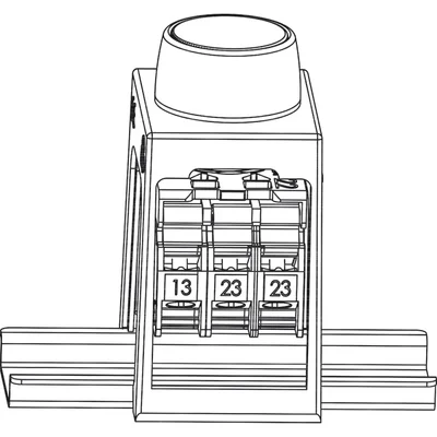 SP22 Druckknopf-Schienenadapter