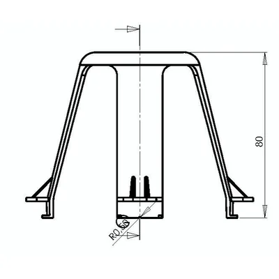 Spacer, protective cap for halogen and LED lamps, holes 60-85mm / D60