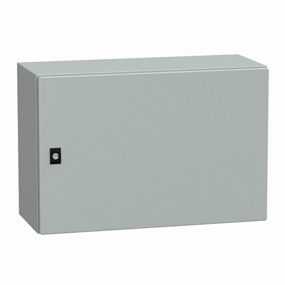 Spacial CRN enclosure with mounting plate 400x600x250mm IP66 IK10 RAL7035