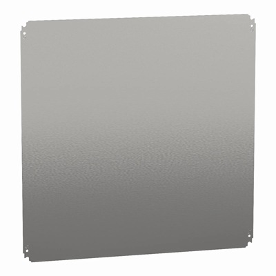 Spacial Full galvanized mounting plate for hanging enclosures 800x800mm