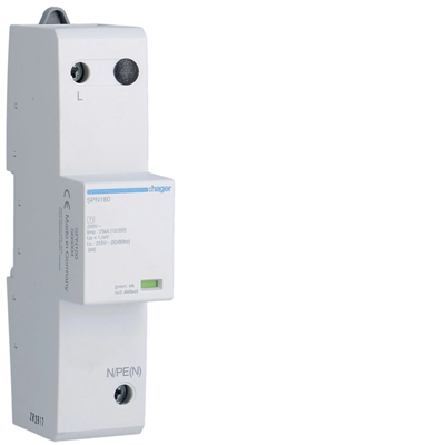 SPD Ogranicznik przepięć T1+T2, 1P, Iimp = 25 kA, In = 25 kA, Up ≤ 1,5 kV