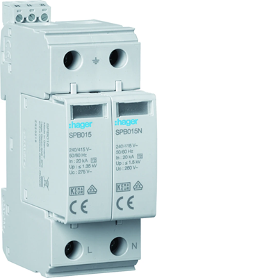 SPD Ogranicznik przepięć warystorowy T2 2P TN-S/TT 40kA 40kA 1,35kV